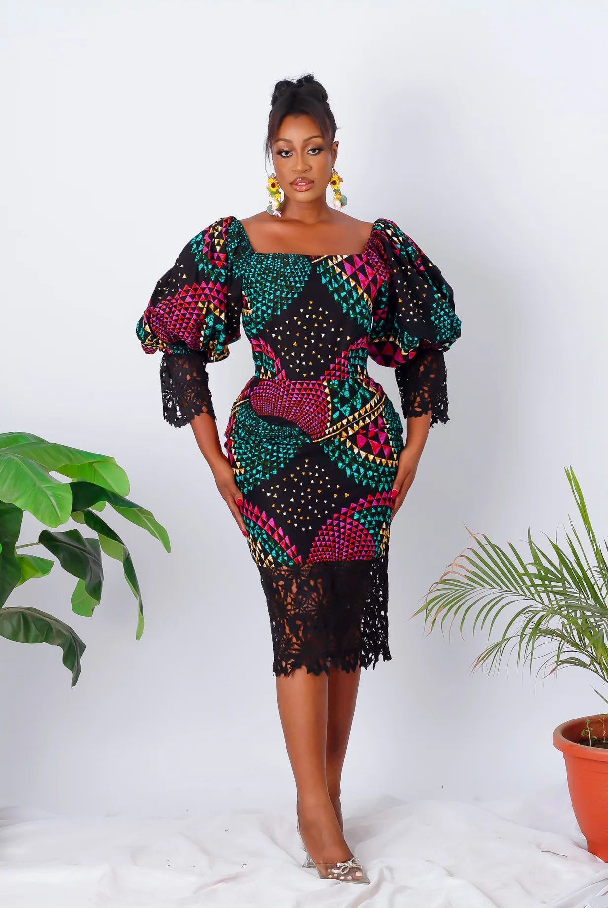 2 Piece Long Kimono and Palazzo Trouser